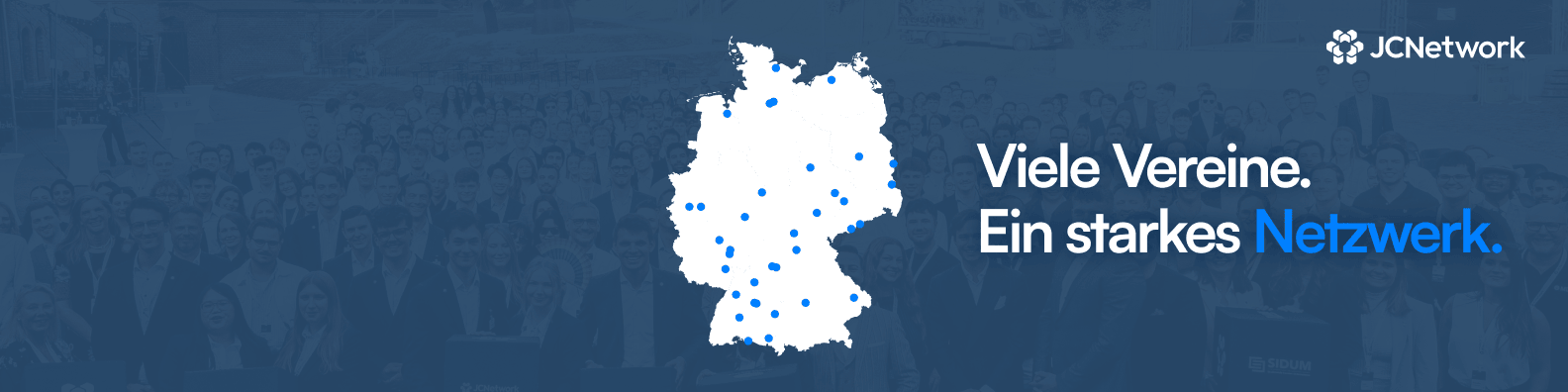 Blau mit Karte